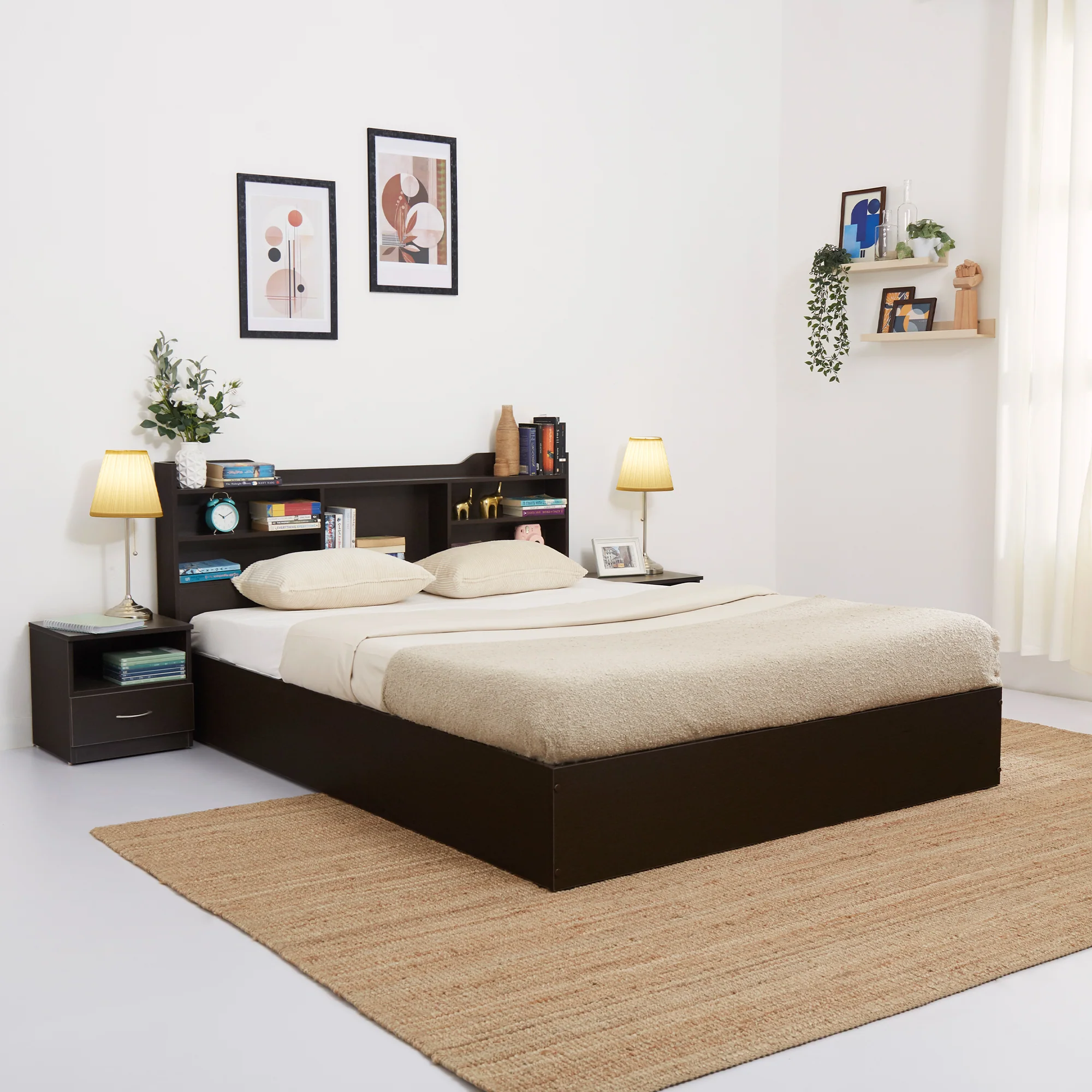 Green Soul Maybelle Queen bed with headboard & Box Storage - Image 14