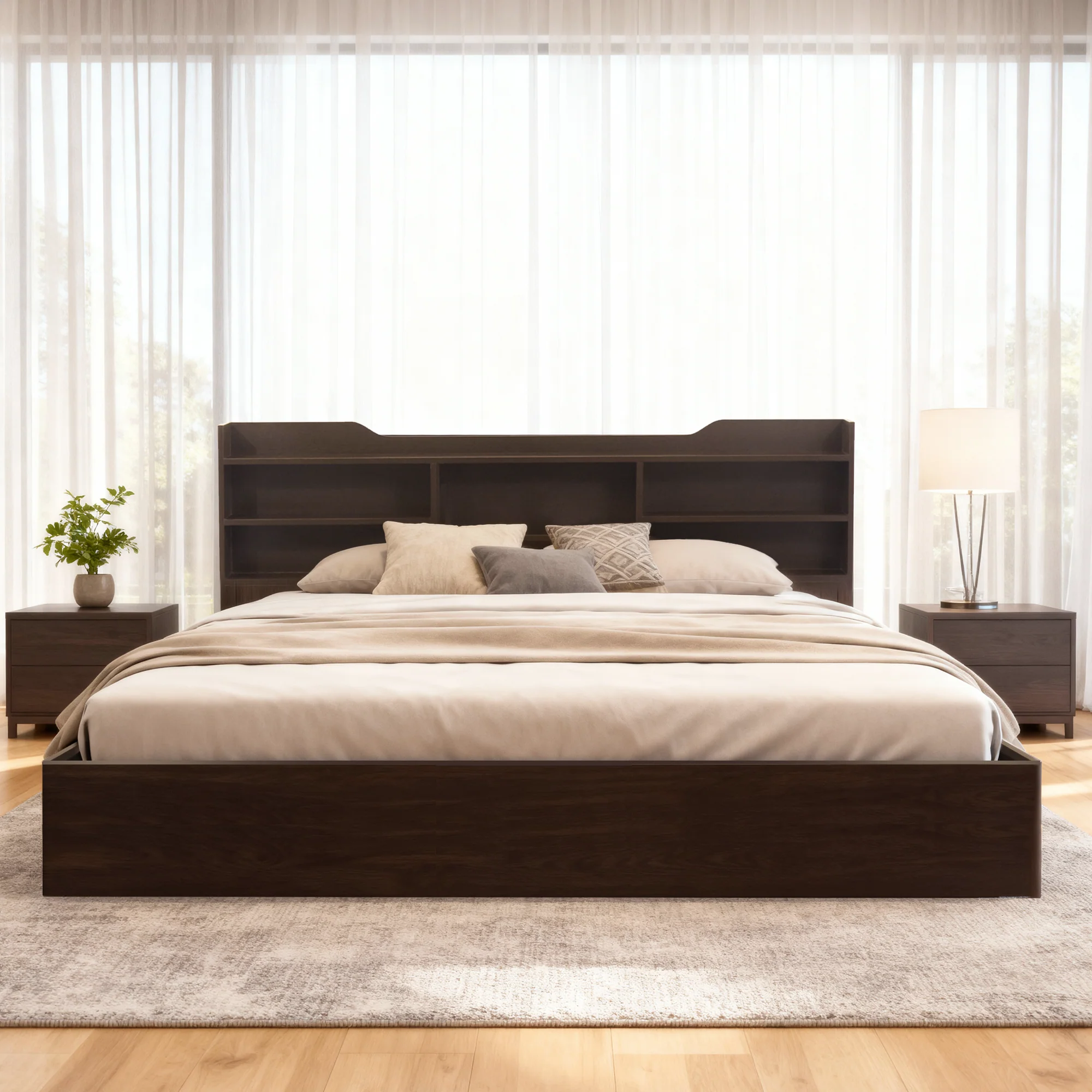 Green Soul Maybelle Queen bed with headboard & Box Storage - Image 19