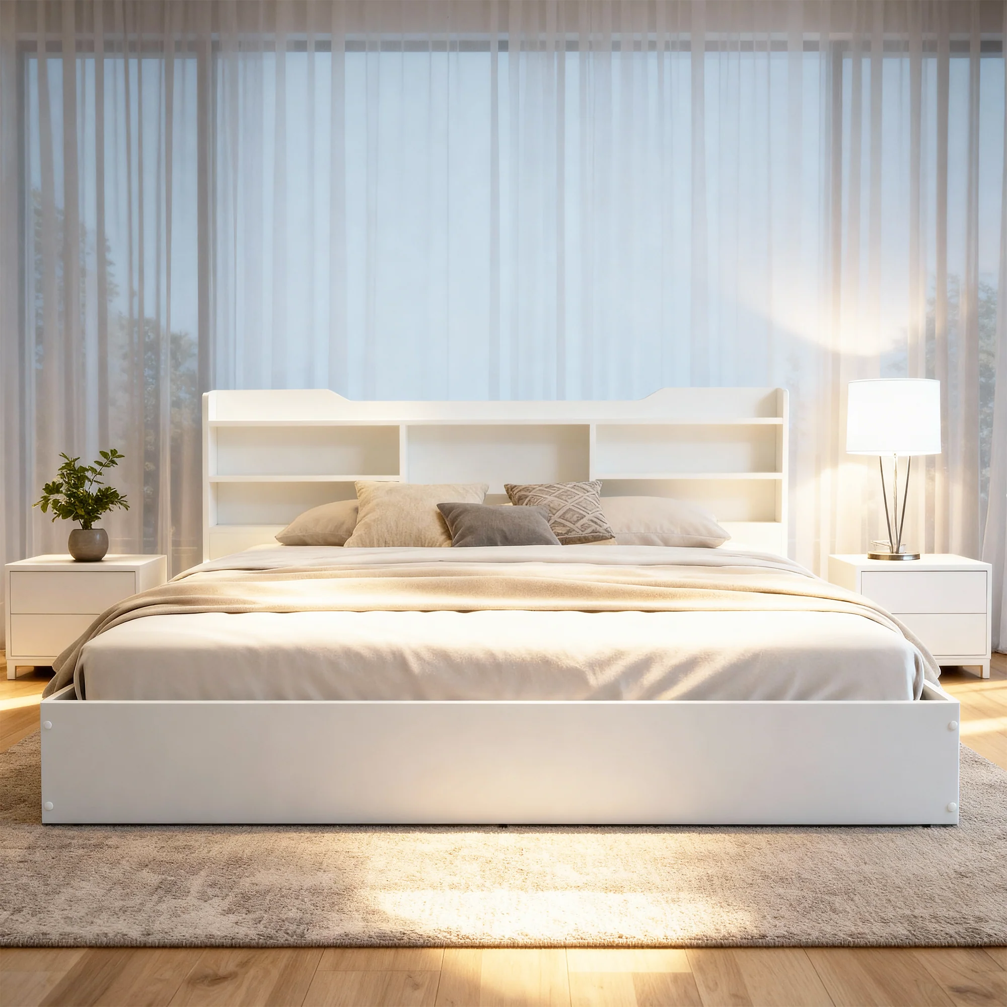 Green Soul Maybelle Queen bed with headboard & Box Storage - Image 29