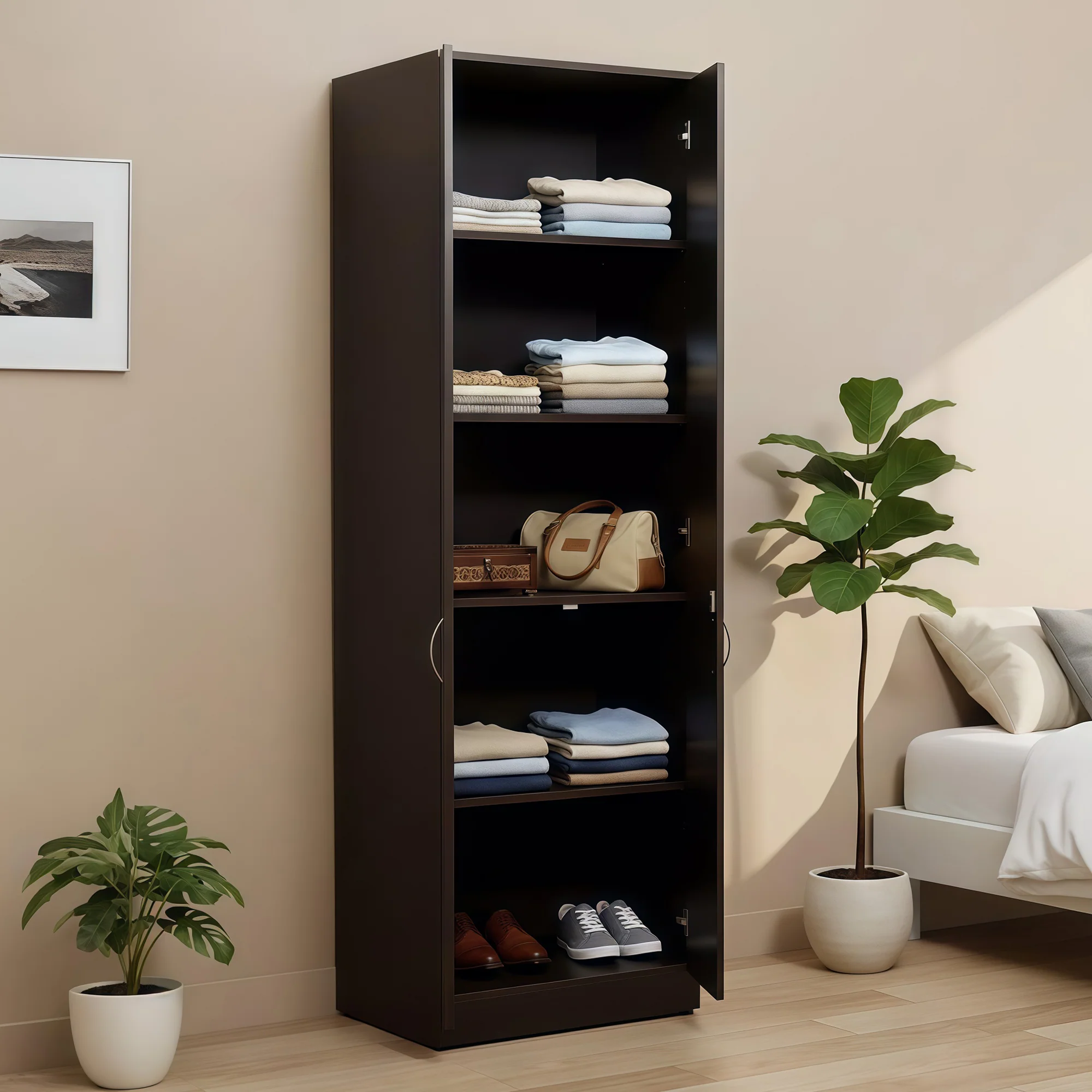 Green Soul Renewed Merlin 2-Door Wardrobe - Image 14