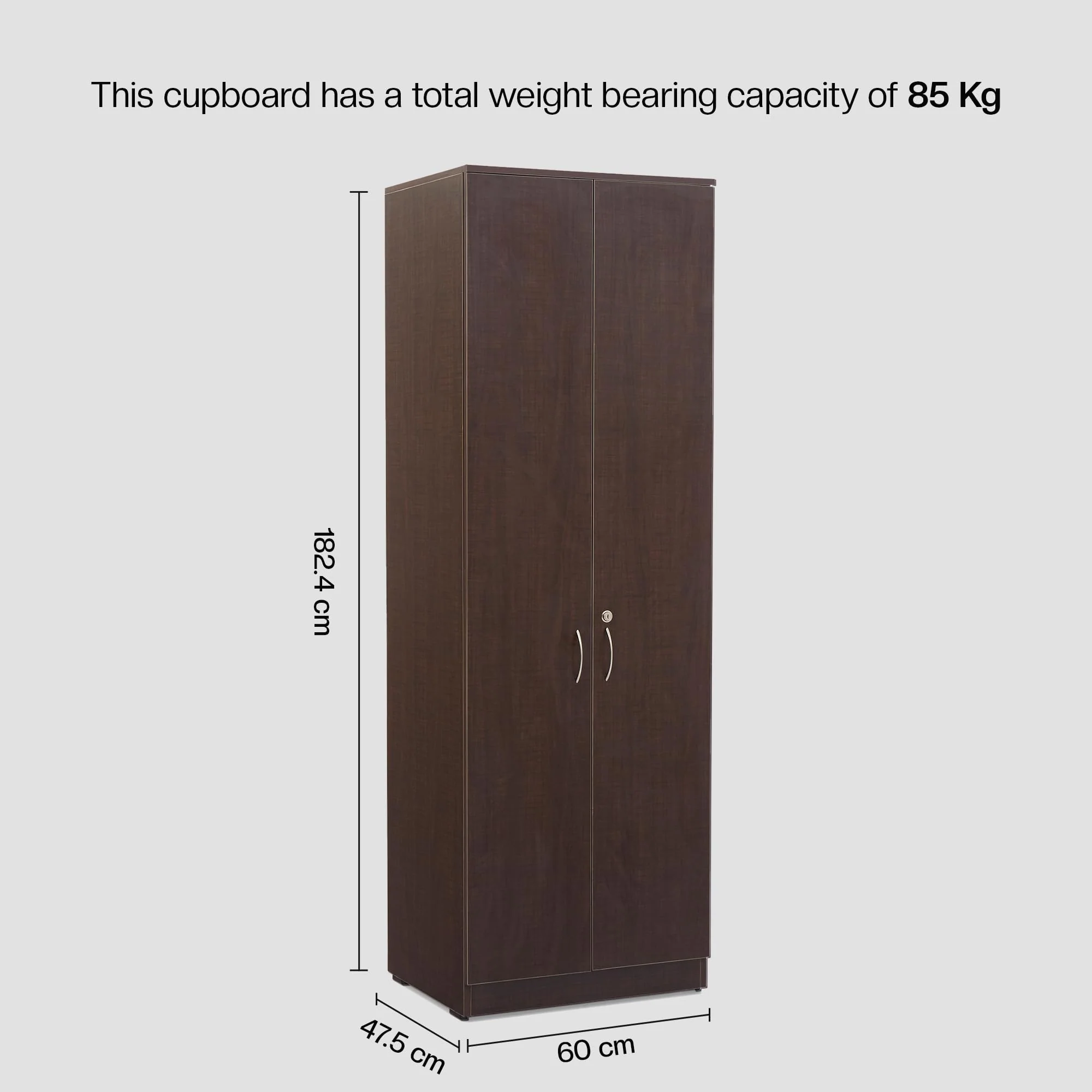 Green Soul Renewed Merlin 2-Door Wardrobe - Image 3