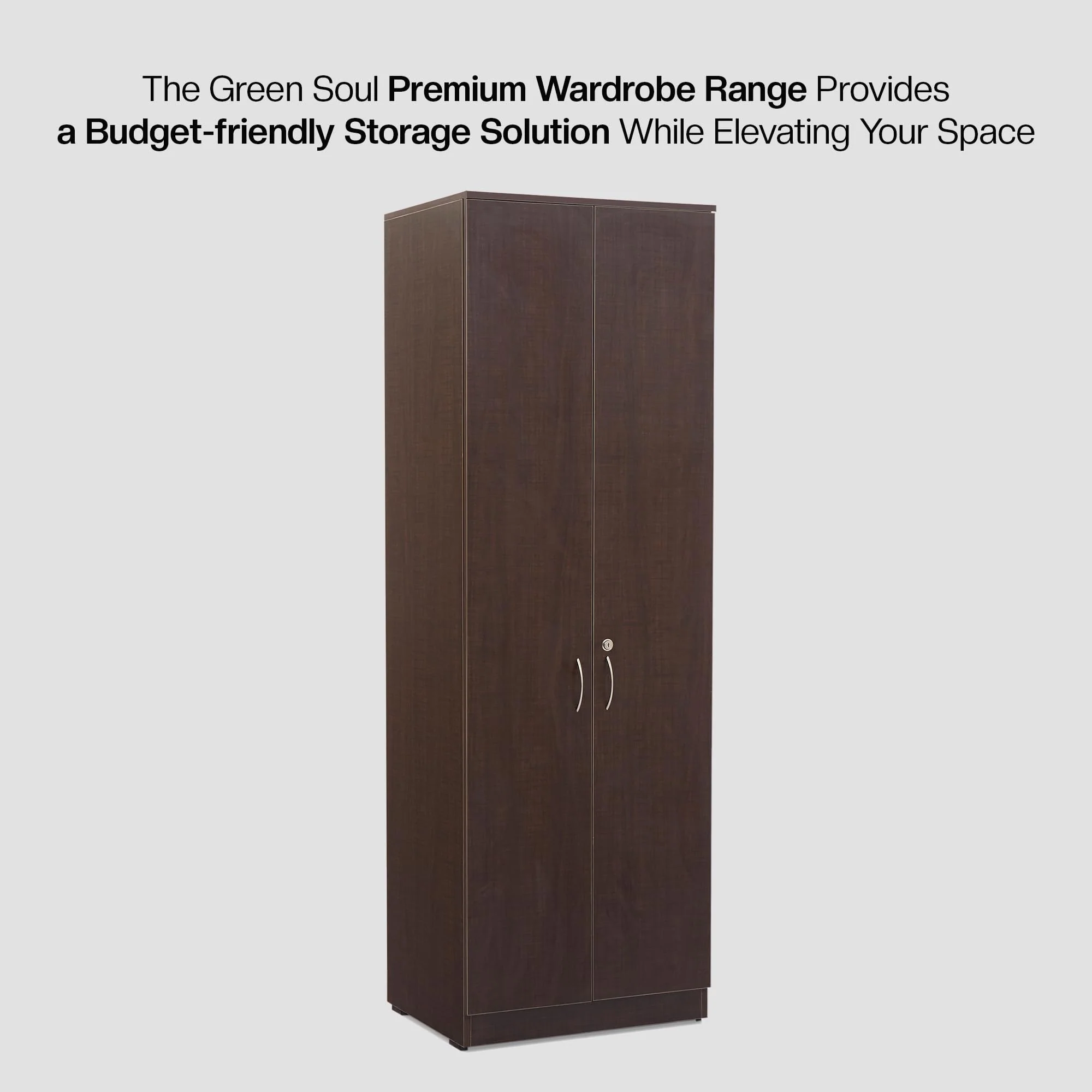 Green Soul Renewed Merlin 2-Door Wardrobe - Image 6