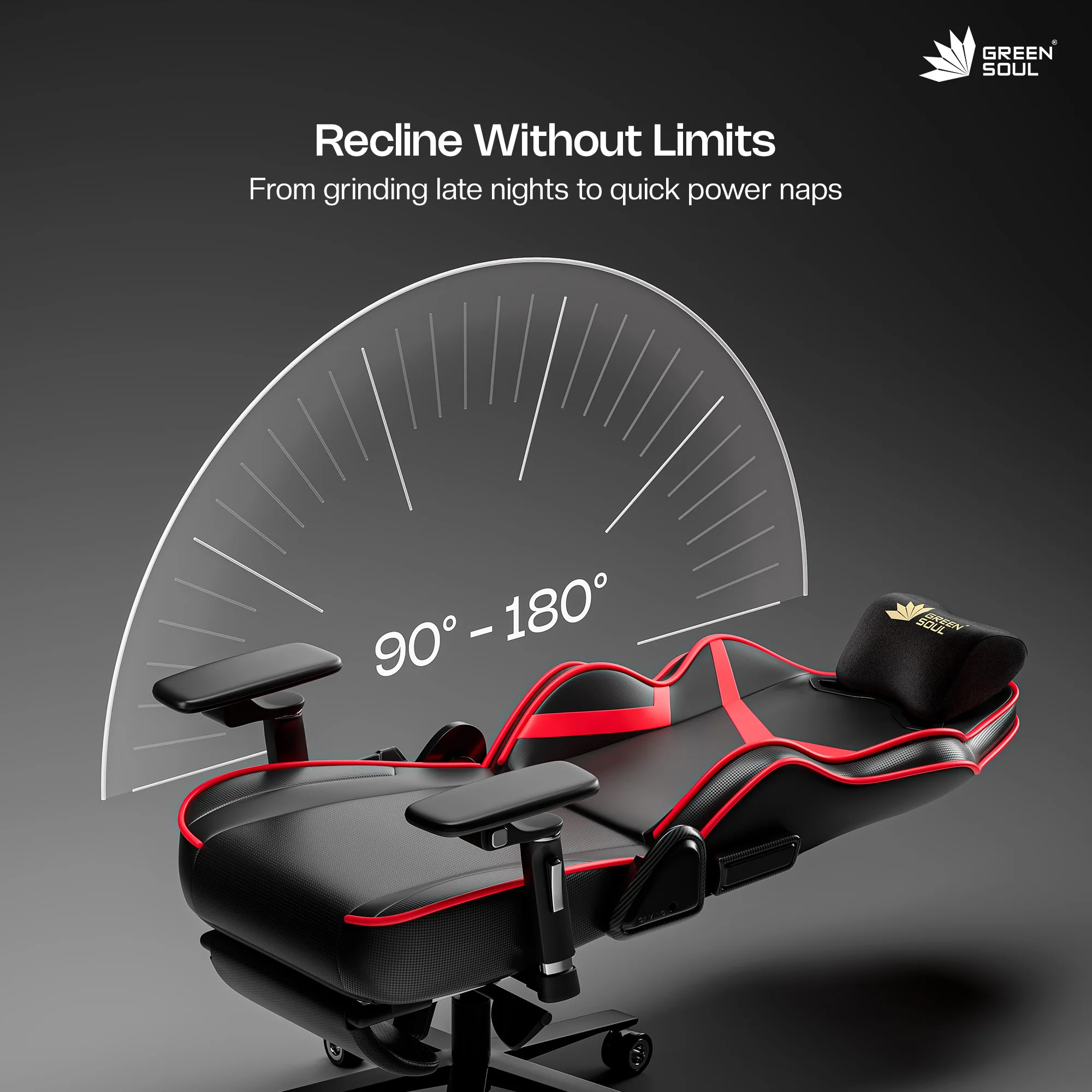 Green Soul Renewed Monster Pro Gaming Chair with Ventilated Seats - Image 10