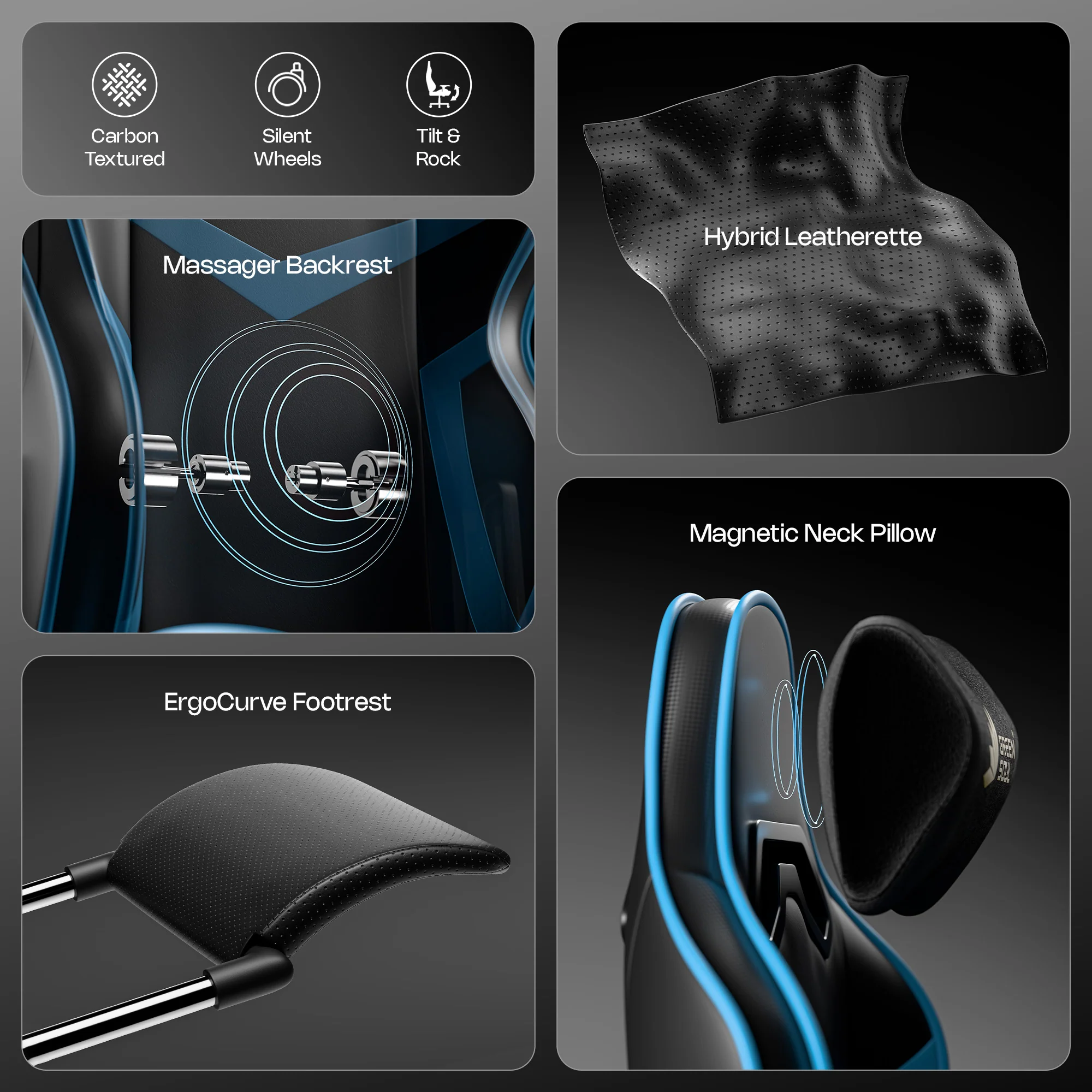 Green Soul Renewed Monster Pro Gaming Chair with Ventilated Seats - Image 18