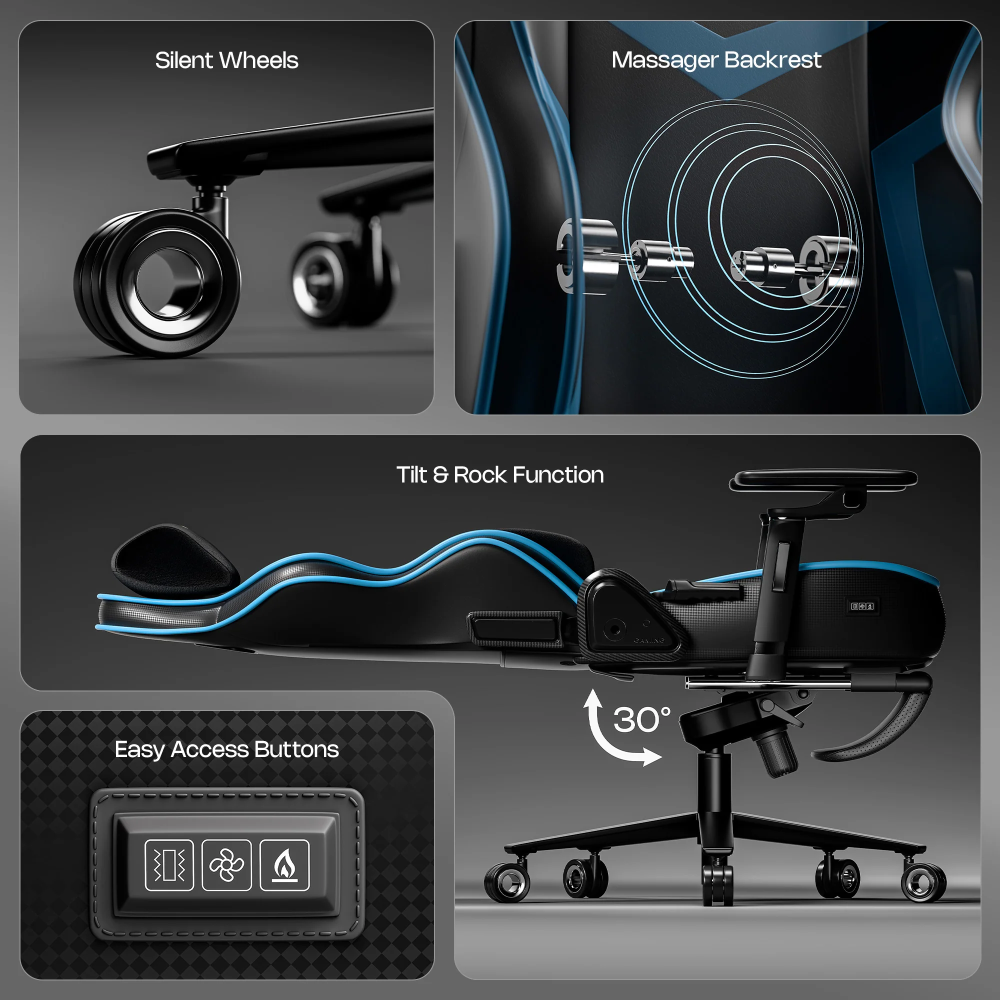 Green Soul Renewed Monster Pro Gaming Chair with Ventilated Seats - Image 28