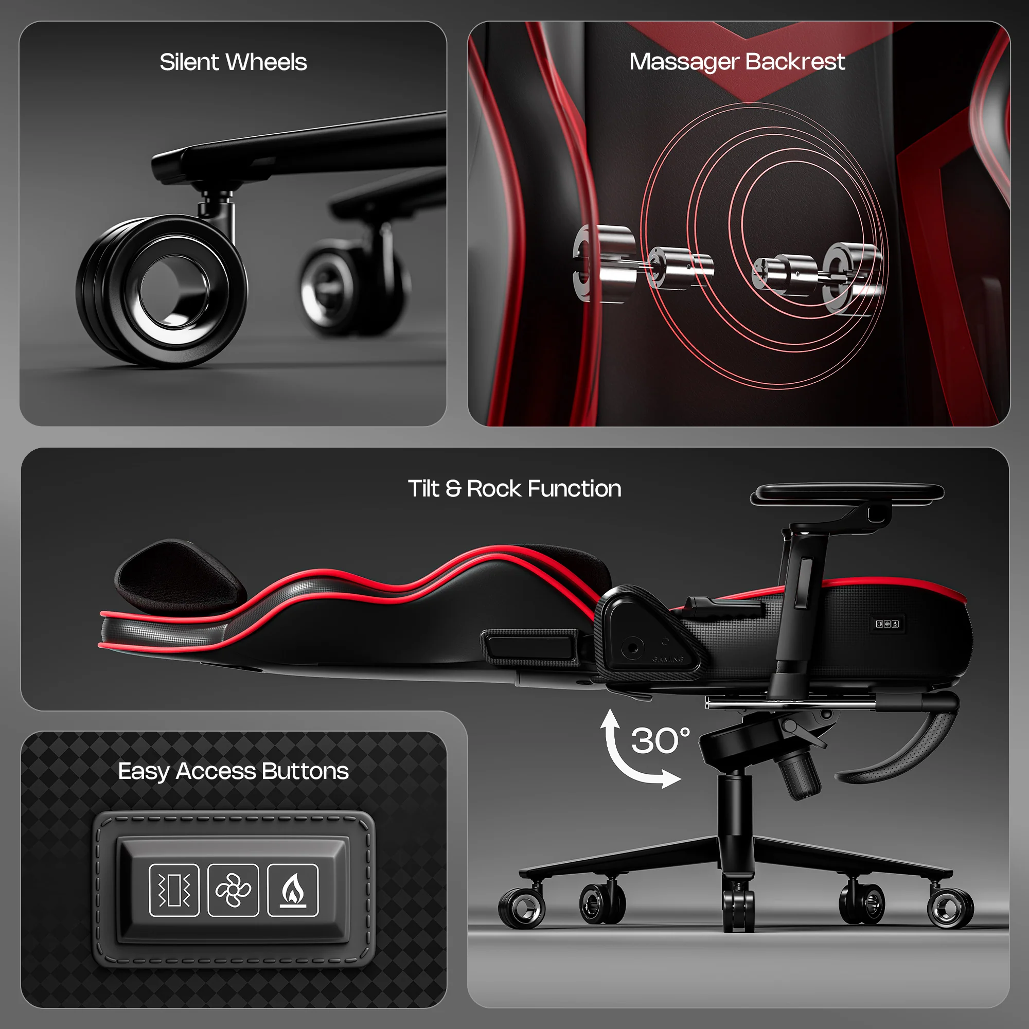 Green Soul Renewed Monster Pro Gaming Chair with Ventilated Seats - Image 30