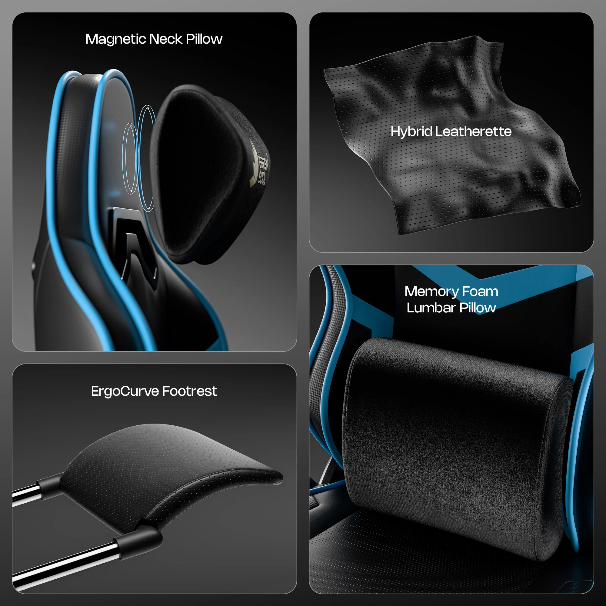 Green Soul Renewed Monster Pro Gaming Chair with Ventilated Seats - Image 32