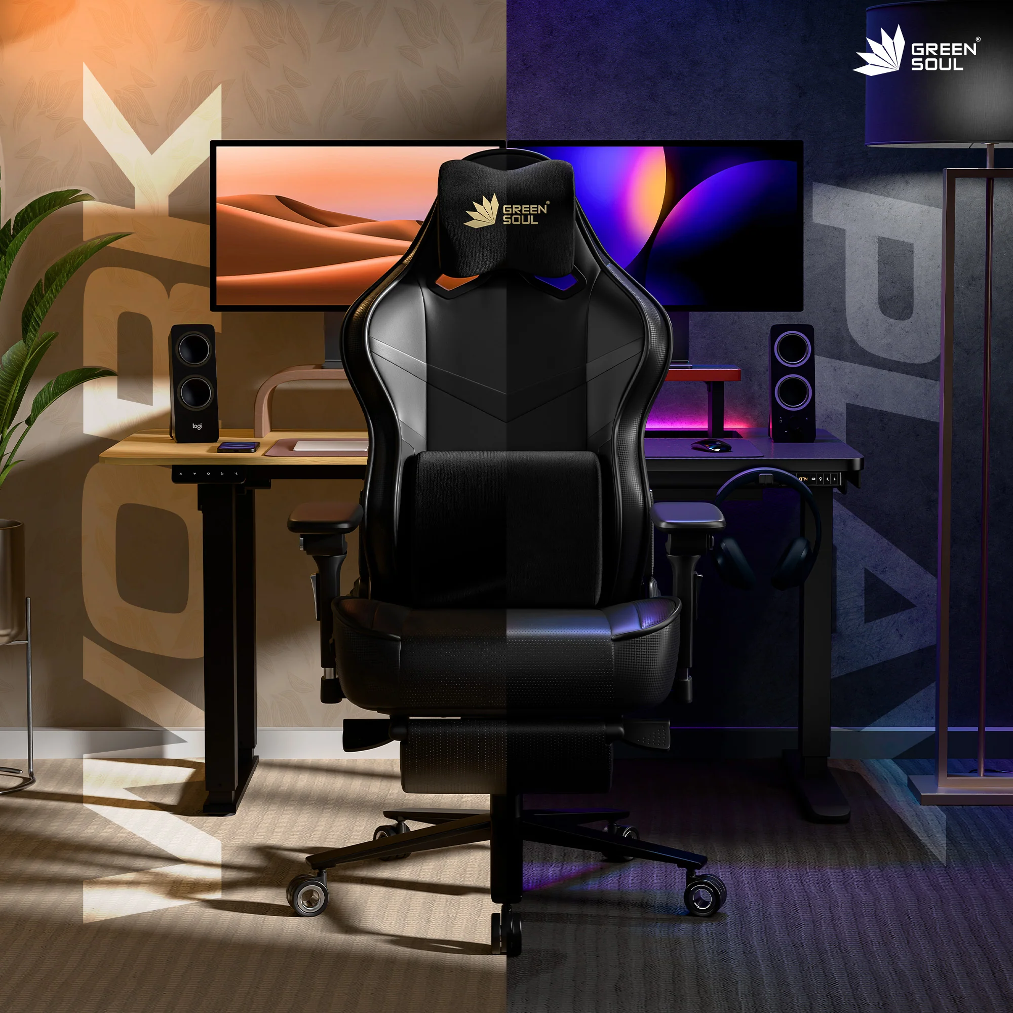 Green Soul Renewed Monster Pro Gaming Chair with Ventilated Seats - Image 36