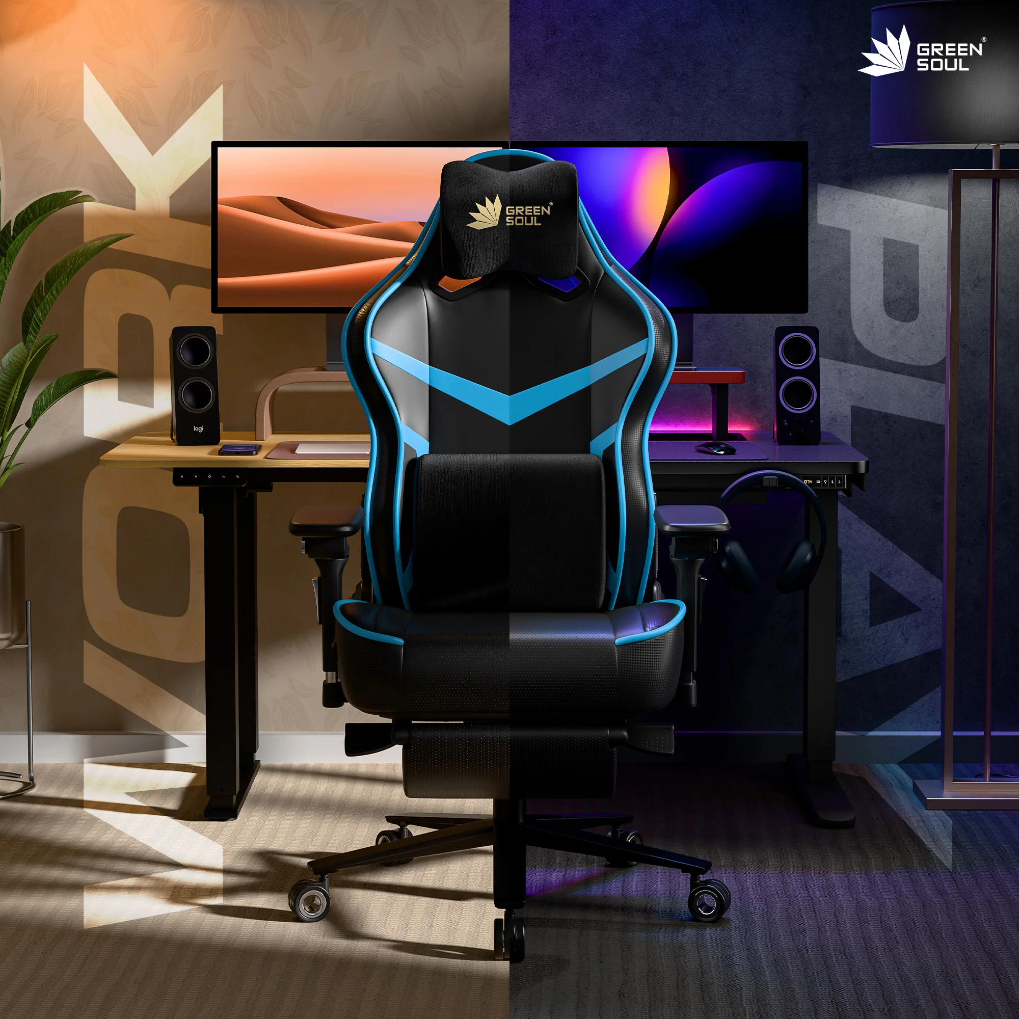 Green Soul Renewed Monster Pro Gaming Chair with Ventilated Seats - Image 37