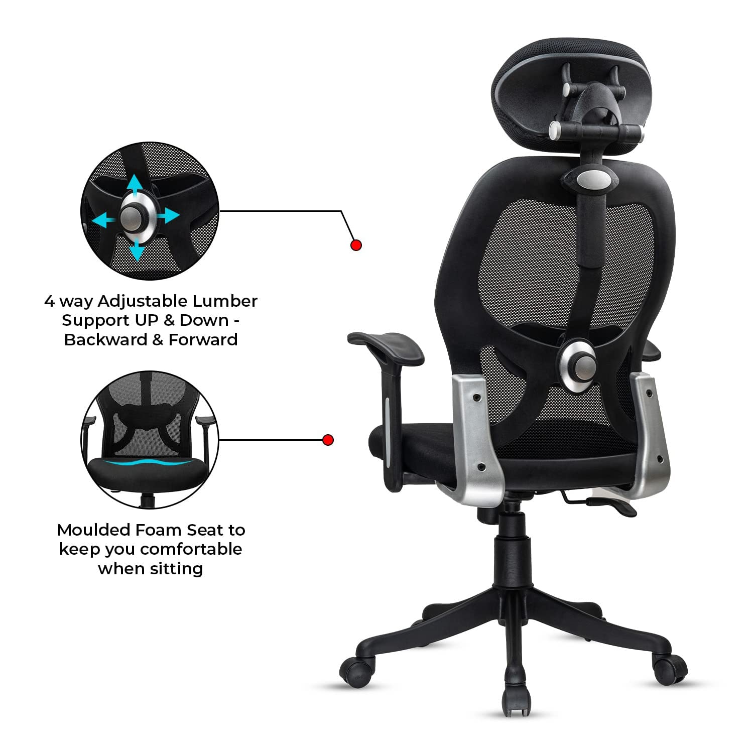 Green Soul Renewed New York Go High Back Mesh Office Chair - Image 4
