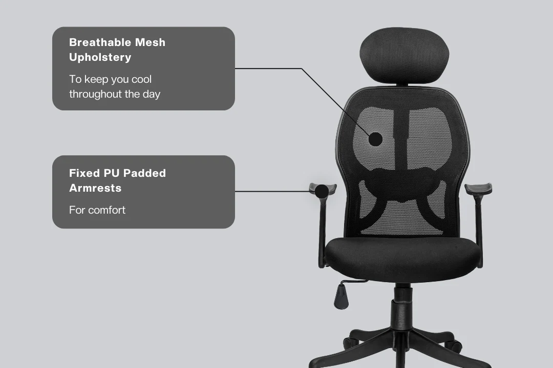 Green Soul Renewed New York Go High Back Mesh Office Chair - Image 8