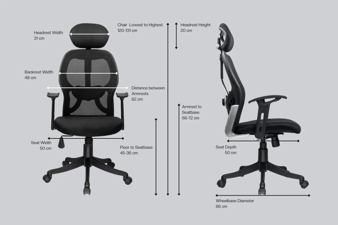 Green Soul Renewed New York Go High Back Mesh Office Chair - Image 9