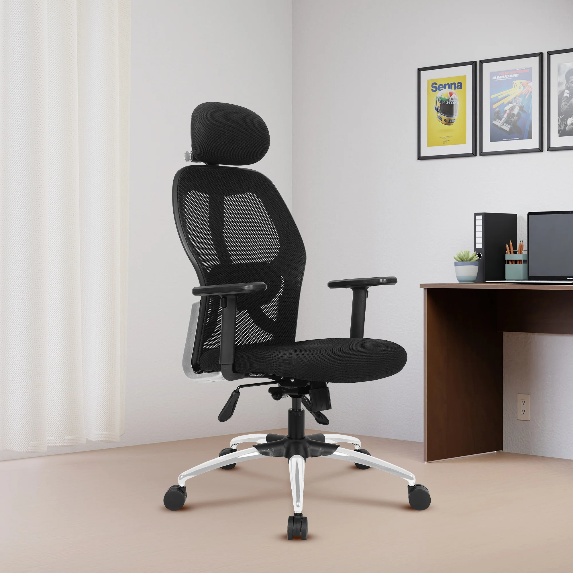 Green Soul Renewed New York Superb High Back Mesh Office Chair - Image 4