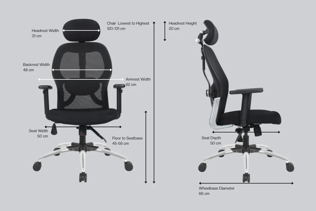Green Soul Renewed New York Superb High Back Mesh Office Chair - Image 62