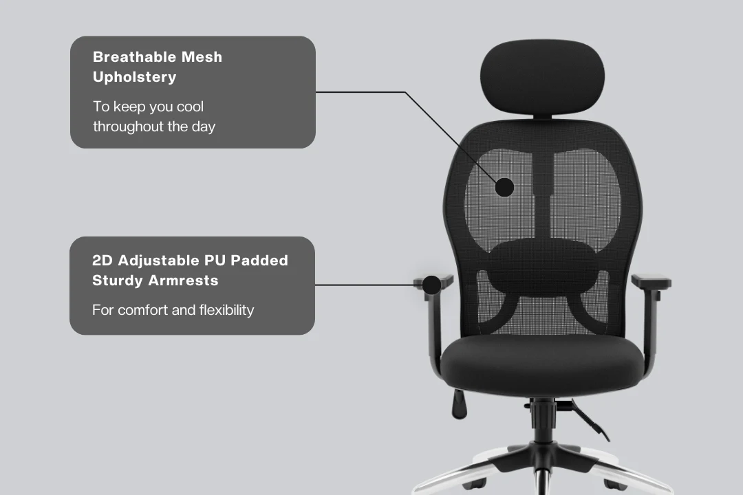 Green Soul Renewed New York Superb High Back Mesh Office Chair - Image 67