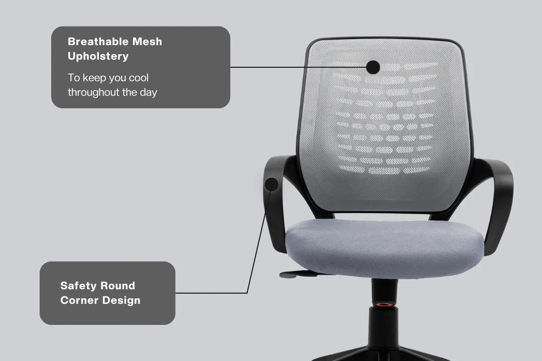 Green Soul Renewed Nova Mid Back Basic Chair - Image 25