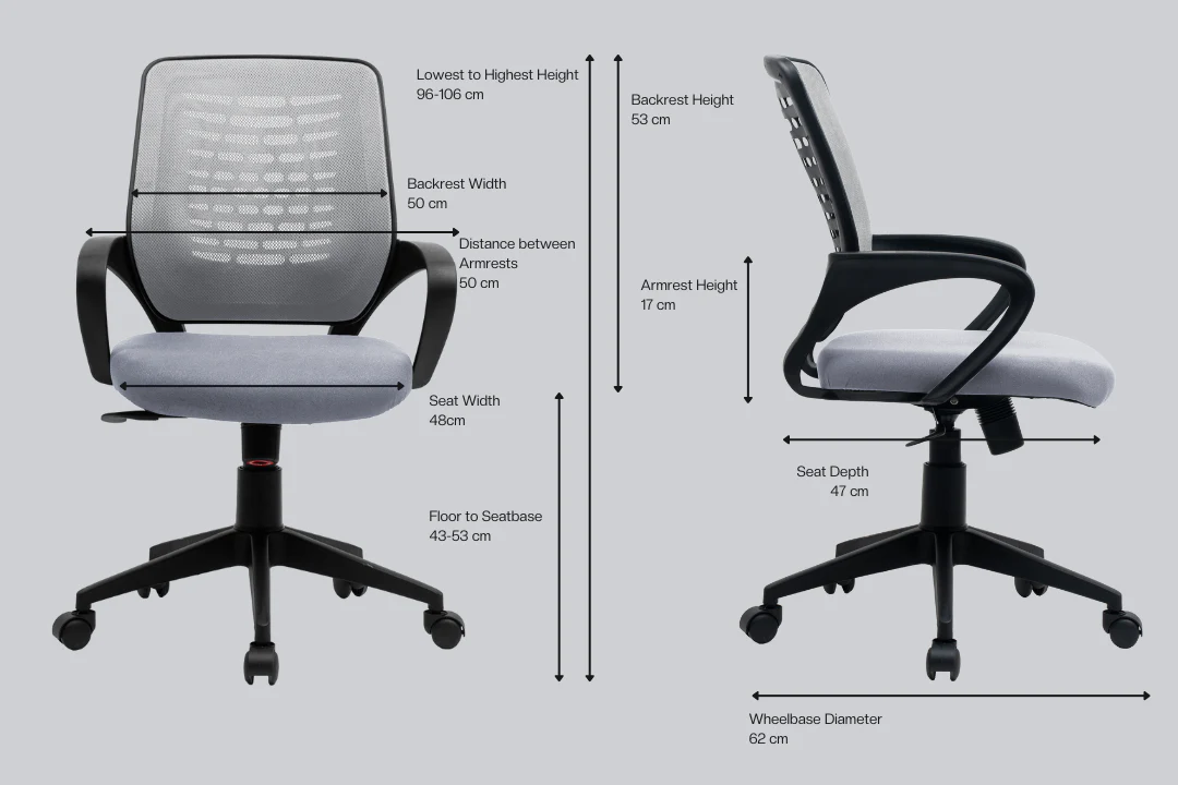 Green Soul Renewed Nova Mid Back Basic Chair - Image 41
