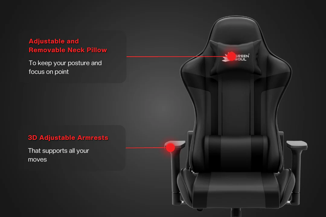 Green Soul Renewed Raptor 2.0 Racing Edition Gaming Chair - Image 43