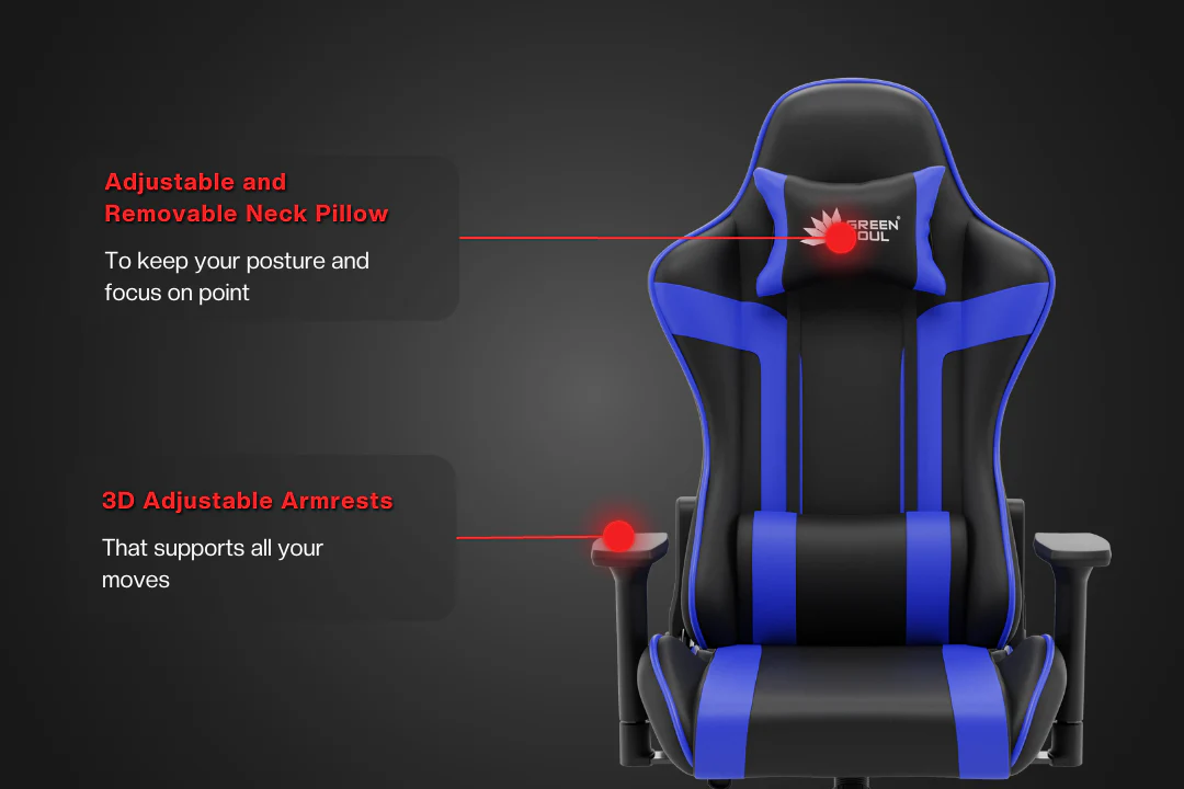 Green Soul Renewed Raptor 2.0 Racing Edition Gaming Chair - Image 51