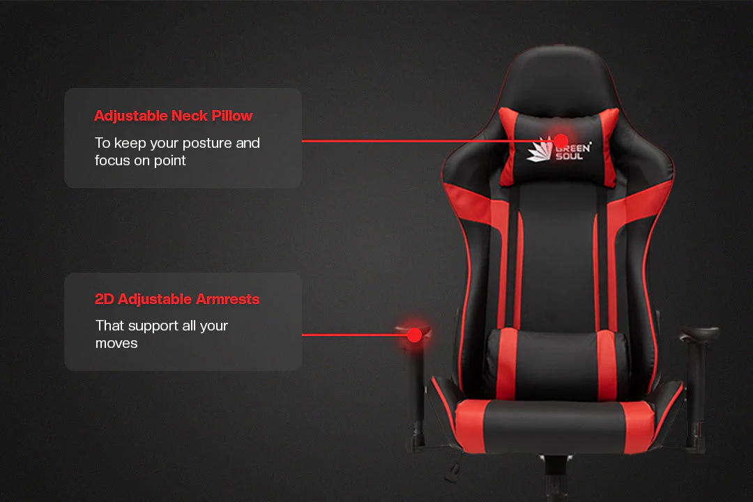 Green Soul Renewed Raptor Racing Edition Gaming Chair - Image 12