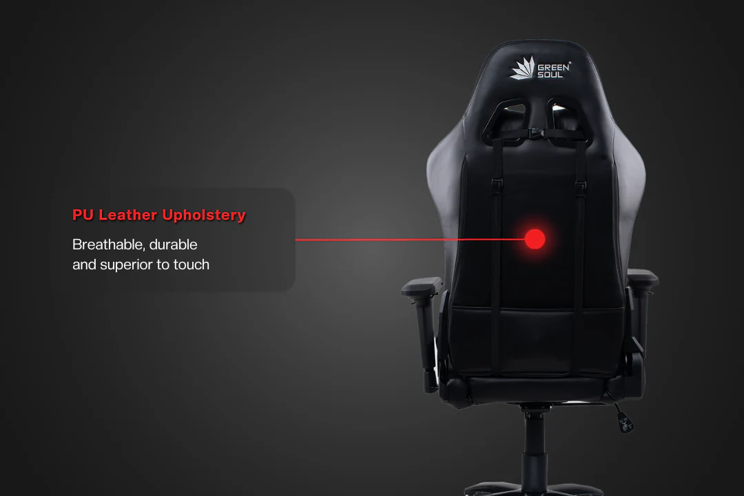 Green Soul Renewed Thunder Gaming Chair with LED RGB Lights - Image 4