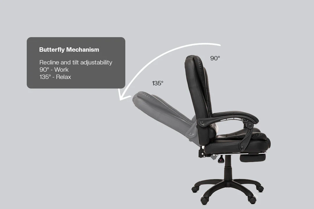 Green Soul Renewed Urbane Premium Leatherette Executive Chair - Image 11