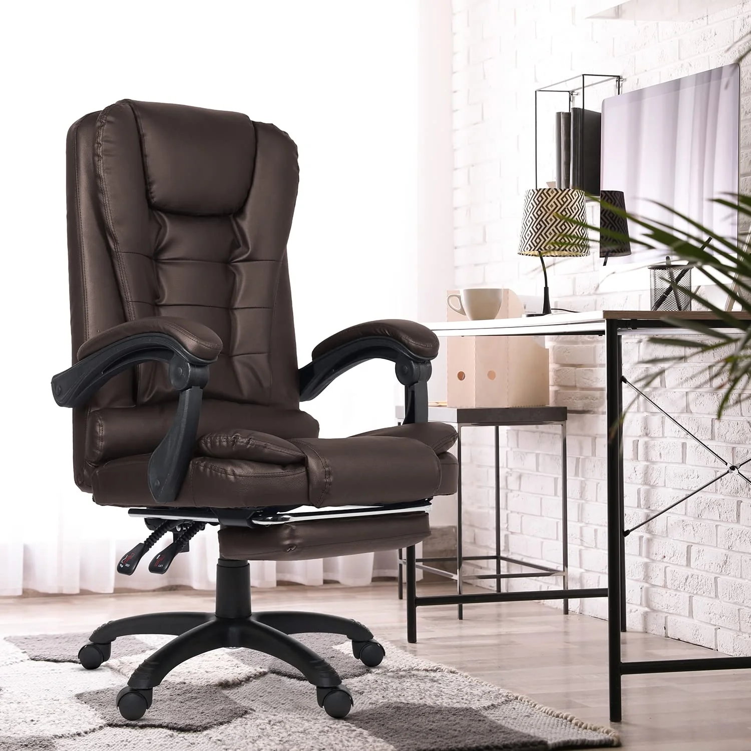 Green Soul Renewed Urbane Premium Leatherette Executive Chair - Image 8