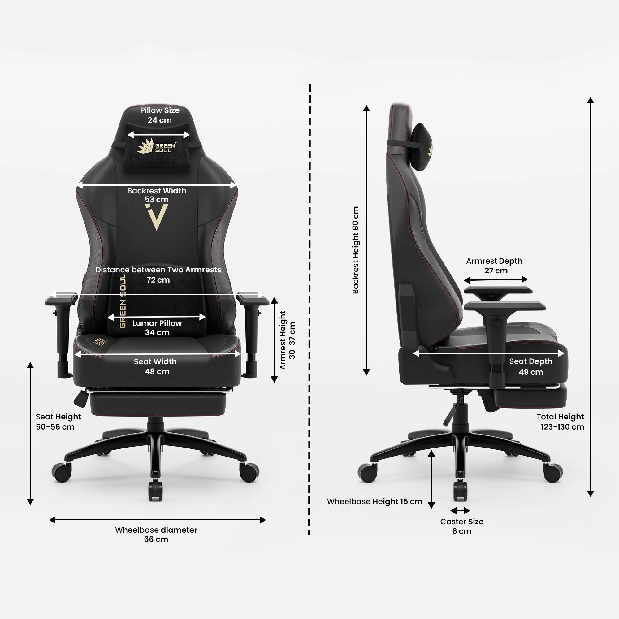 Green Soul Renewed Vision Pro Gaming Chair - Image 18