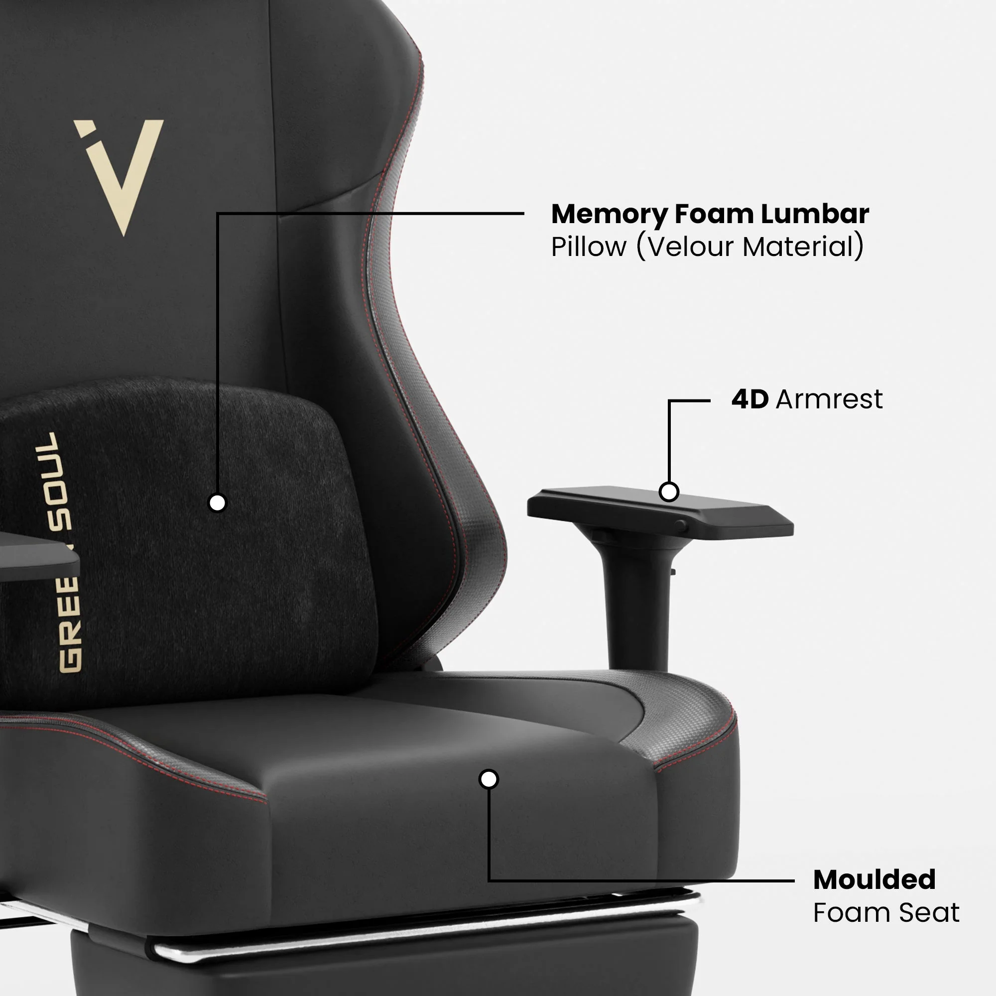Green Soul Renewed Vision Pro Gaming Chair - Image 20