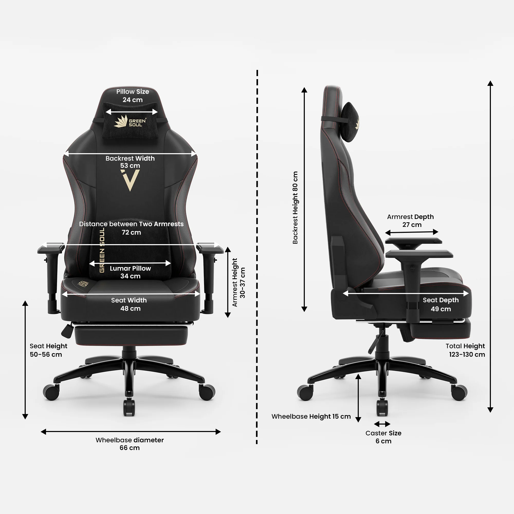Green Soul Renewed Vision Pro Gaming Chair - Image 8