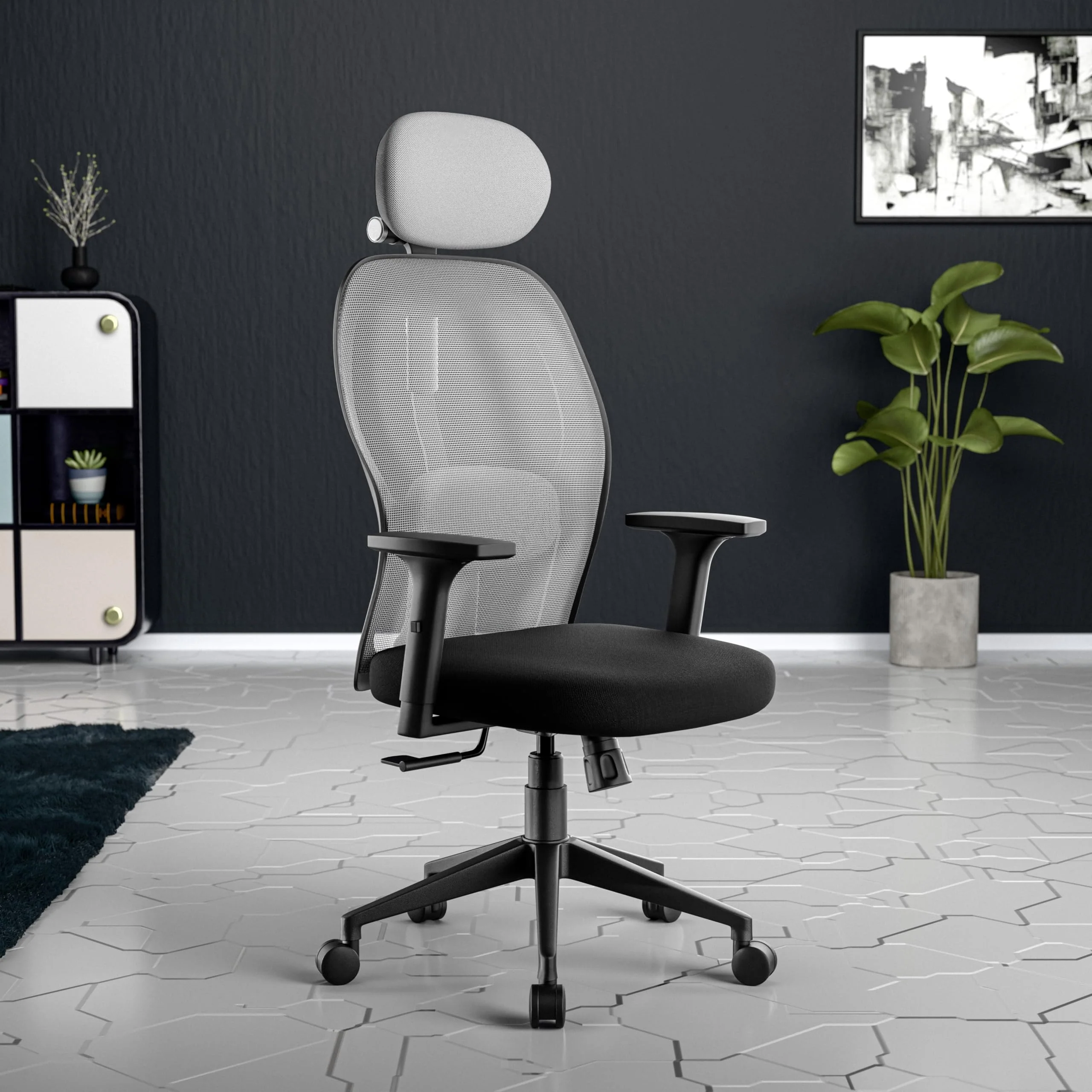 Green Soul Renewed Yoga High 1D Armrest Back Mesh Office Chair - Image 119