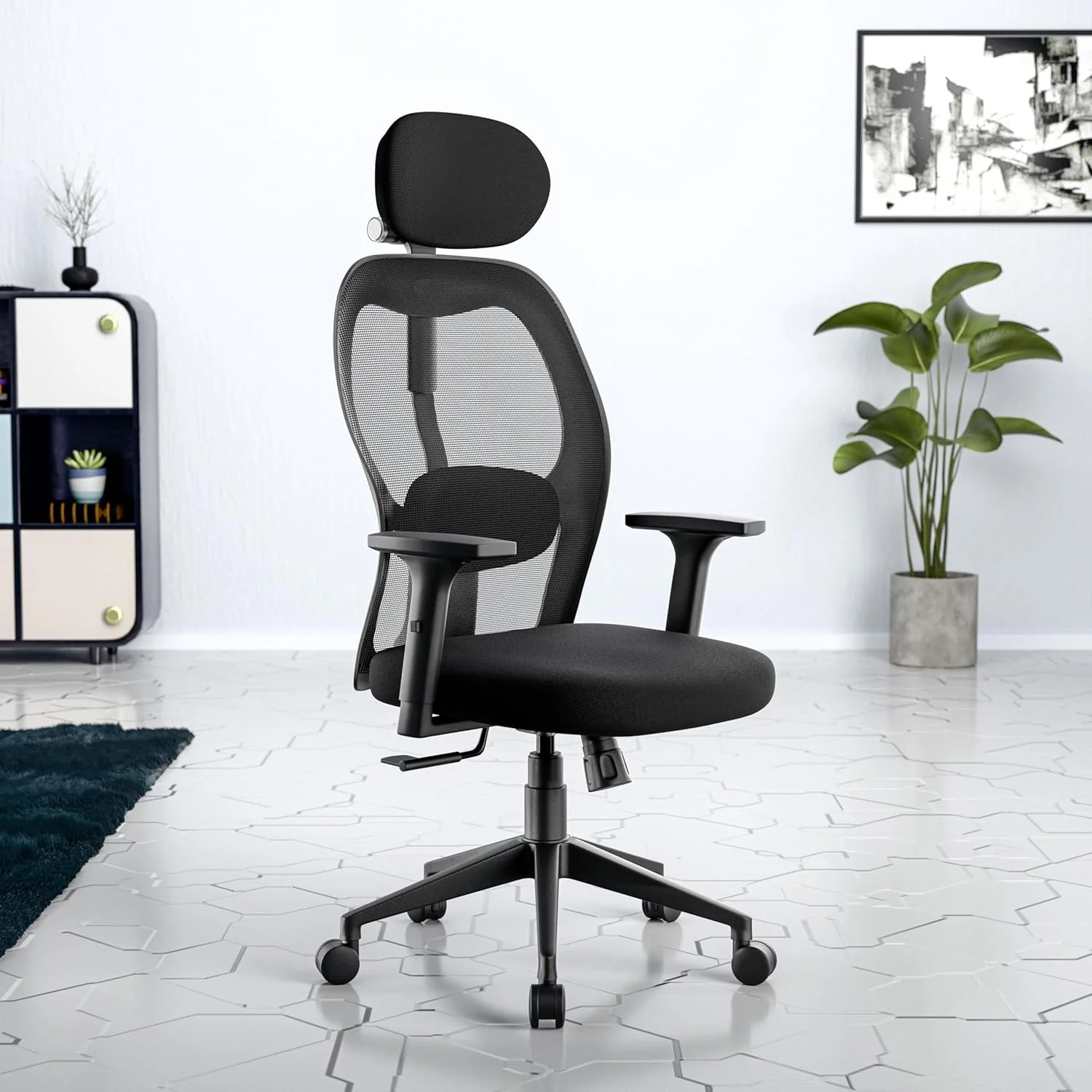 Green Soul Renewed Yoga High 1D Armrest Back Mesh Office Chair - Image 2