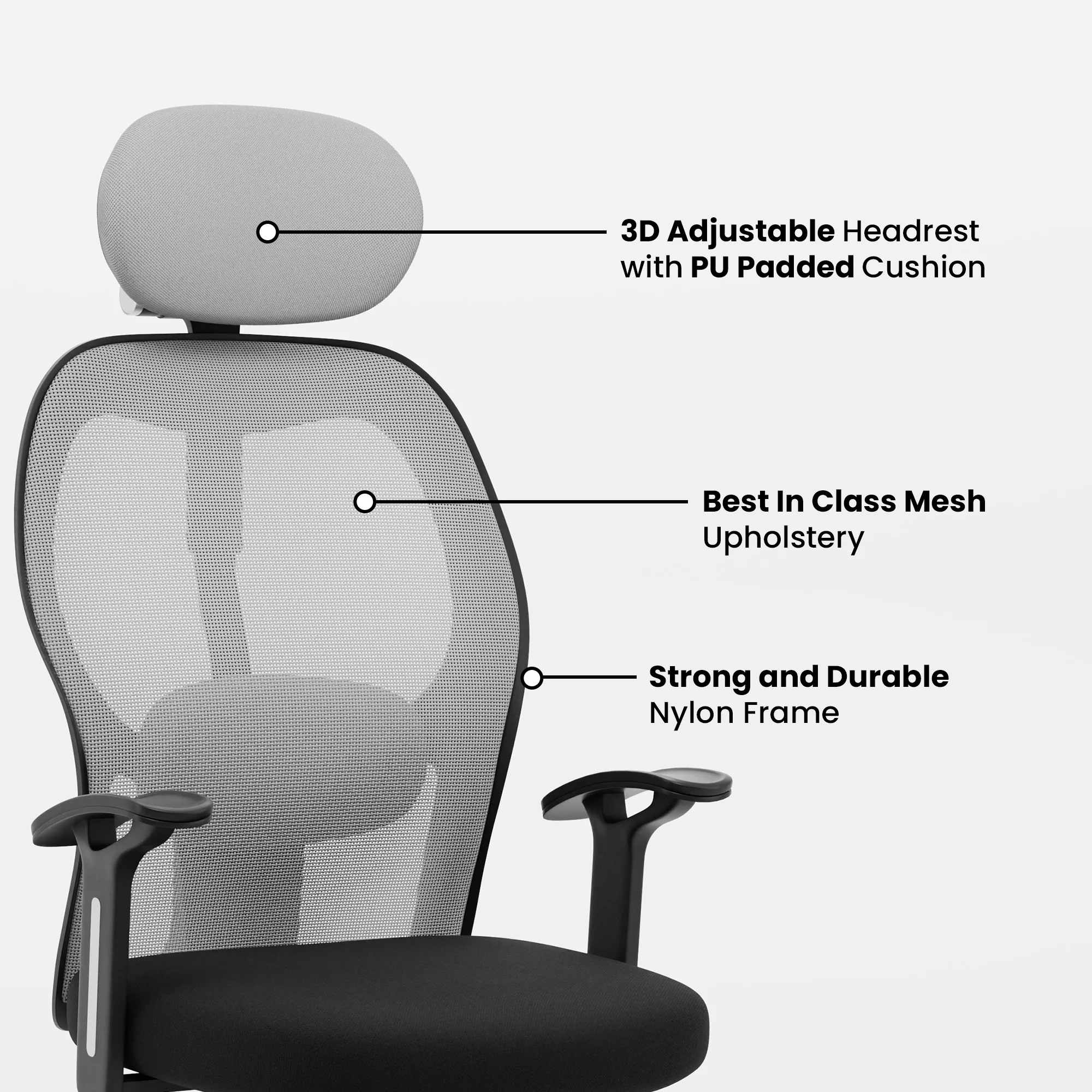 Green Soul Renewed Yoga High 1D Armrest Back Mesh Office Chair - Image 31