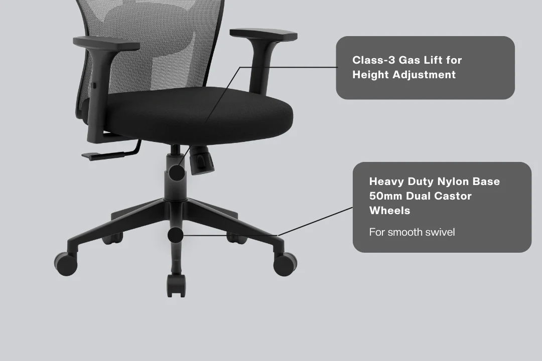 Green Soul Renewed Yoga High 1D Armrest Back Mesh Office Chair - Image 35