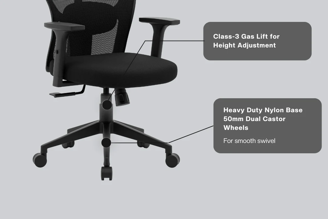 Green Soul Renewed Yoga High 1D Armrest Back Mesh Office Chair - Image 40