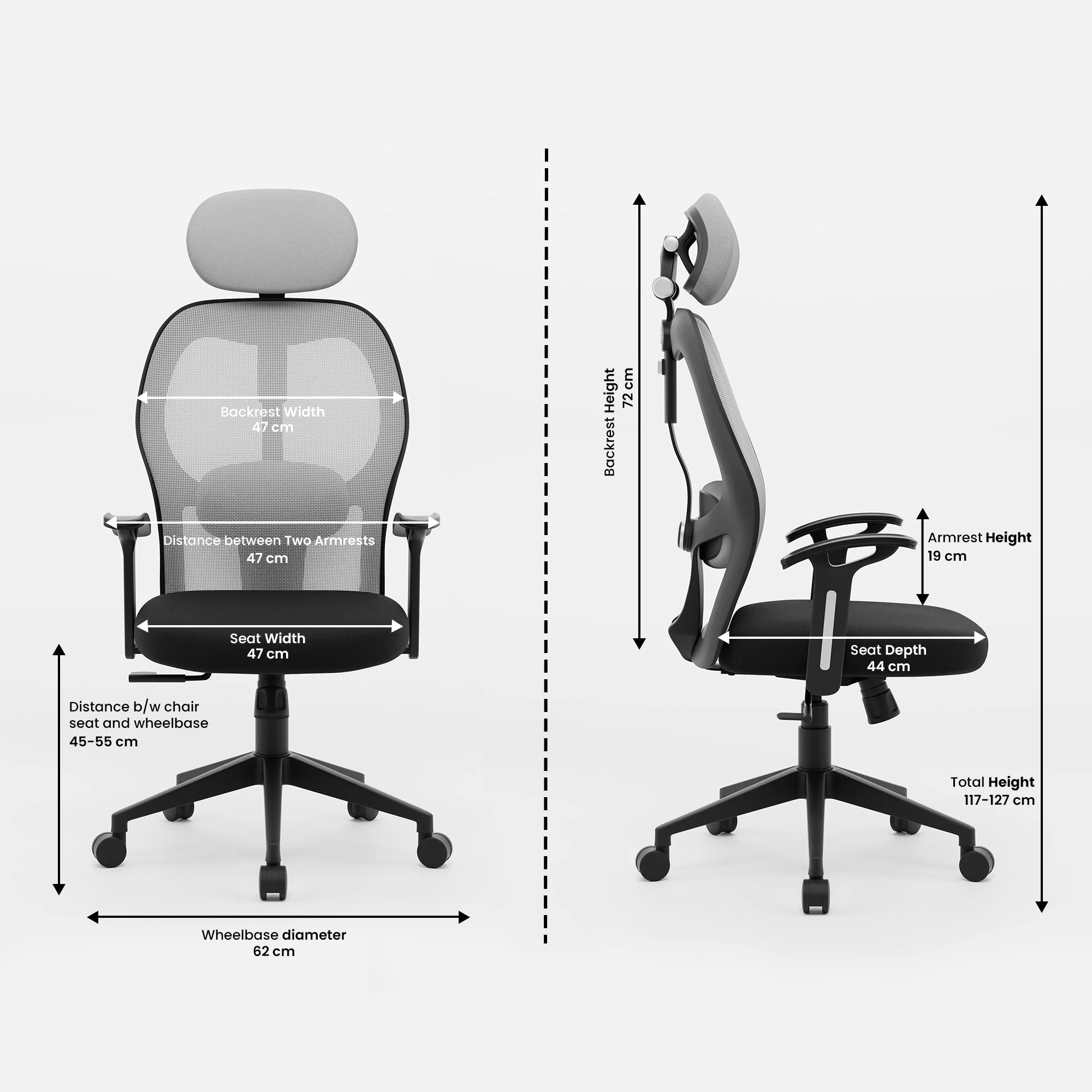 Green Soul Renewed Yoga High Back Mesh Office Chair - Image 25