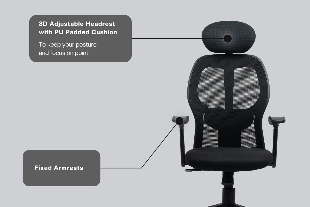 Green Soul Renewed Yoga High Back Mesh Office Chair - Image 3