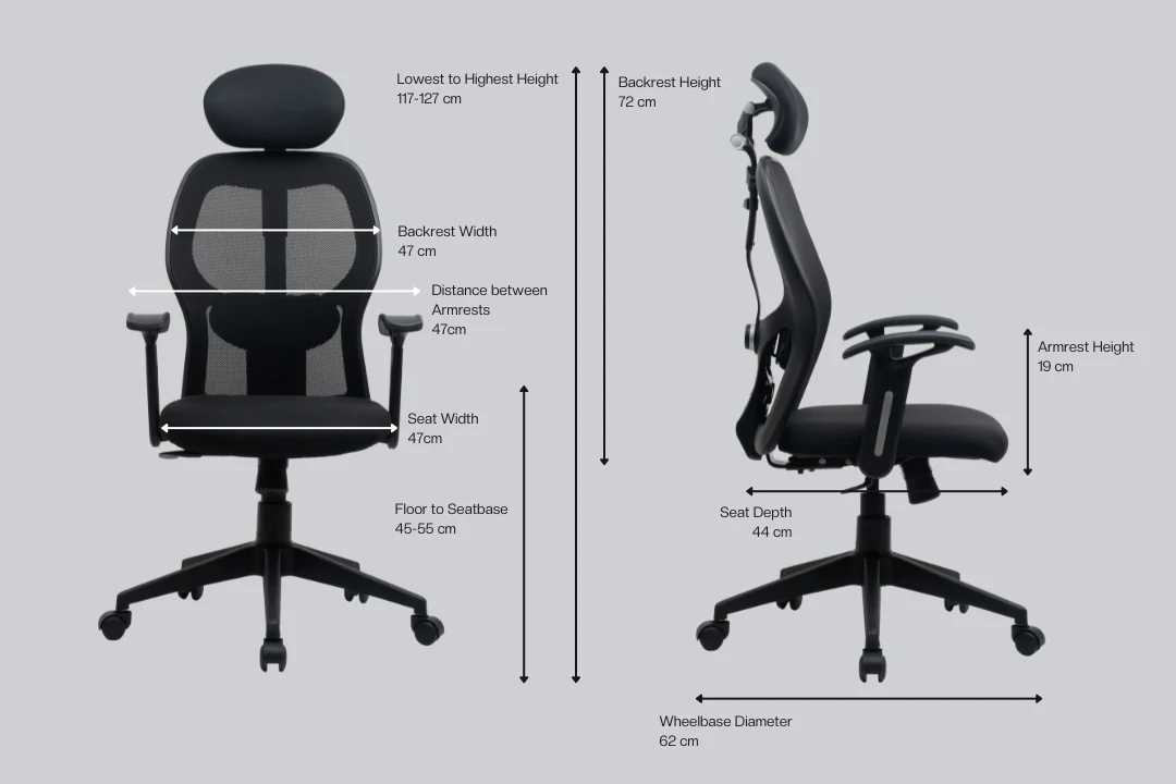 Green Soul Renewed Yoga High Back Mesh Office Chair - Image 8