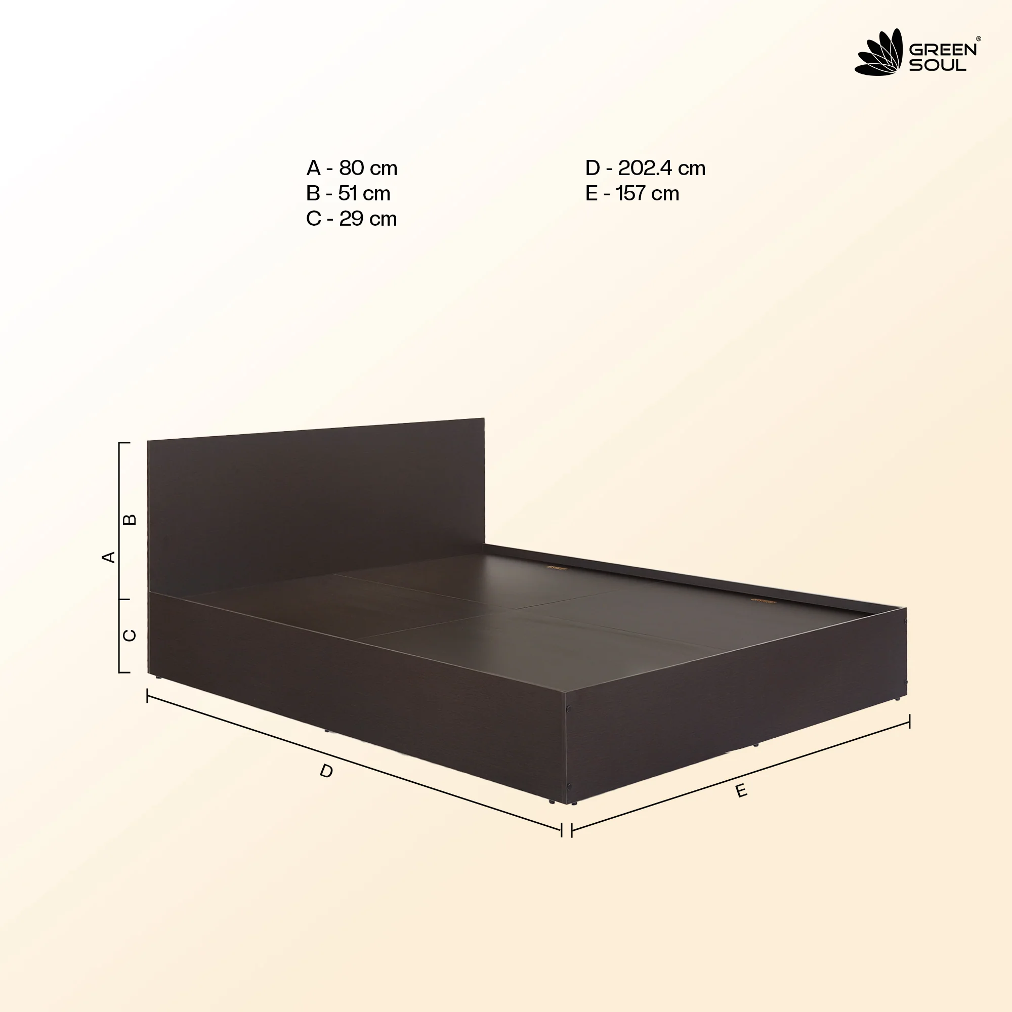 Green Soul Zenith Queen bed with Box Storage - Image 19