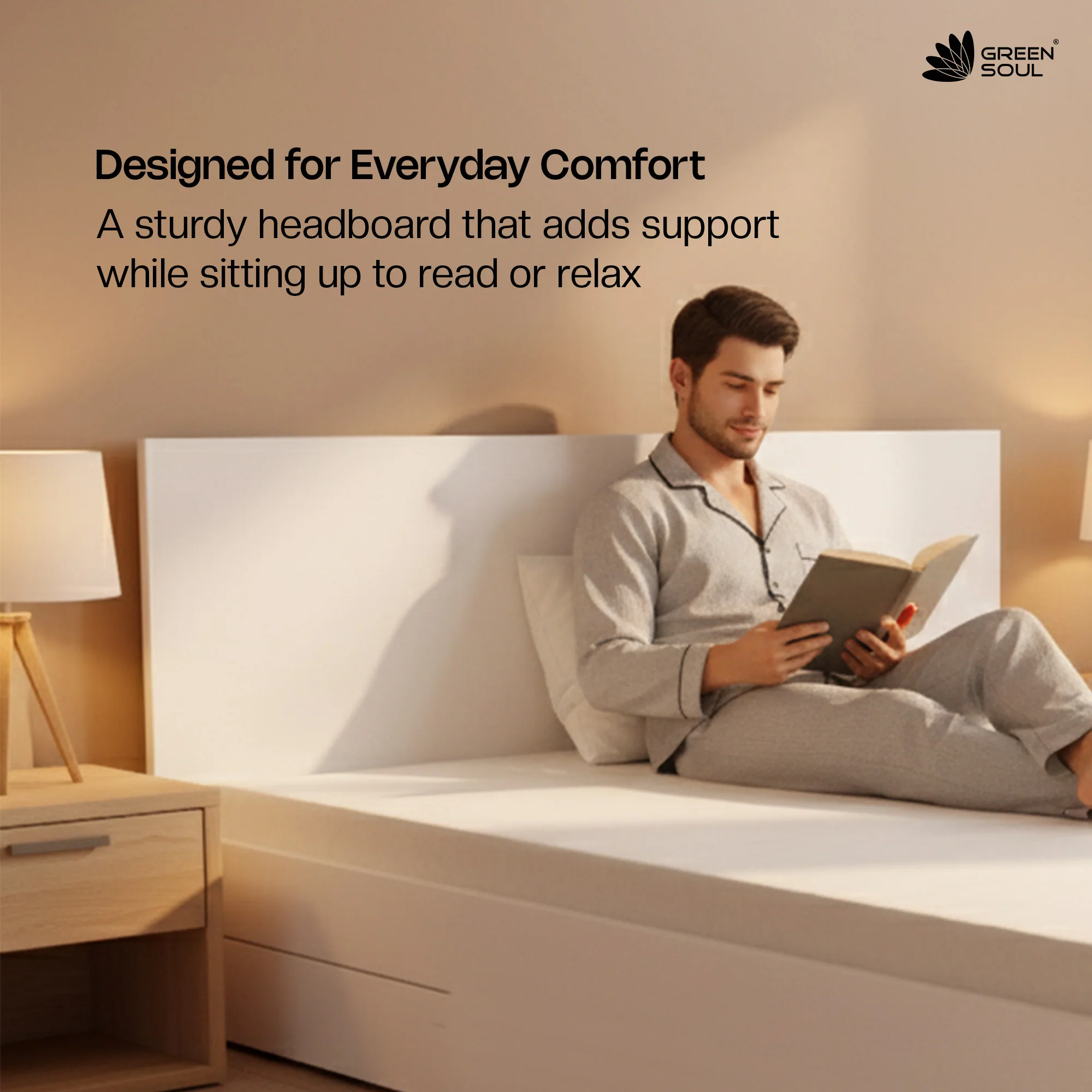 Green Soul Zenith Queen bed with Box Storage - Image 30