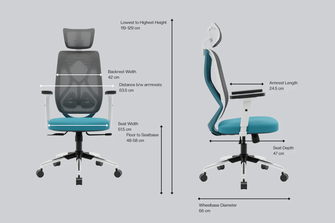 Green Soul Renewed Zodiac Lite High Back Mesh Office Chair - Image 154