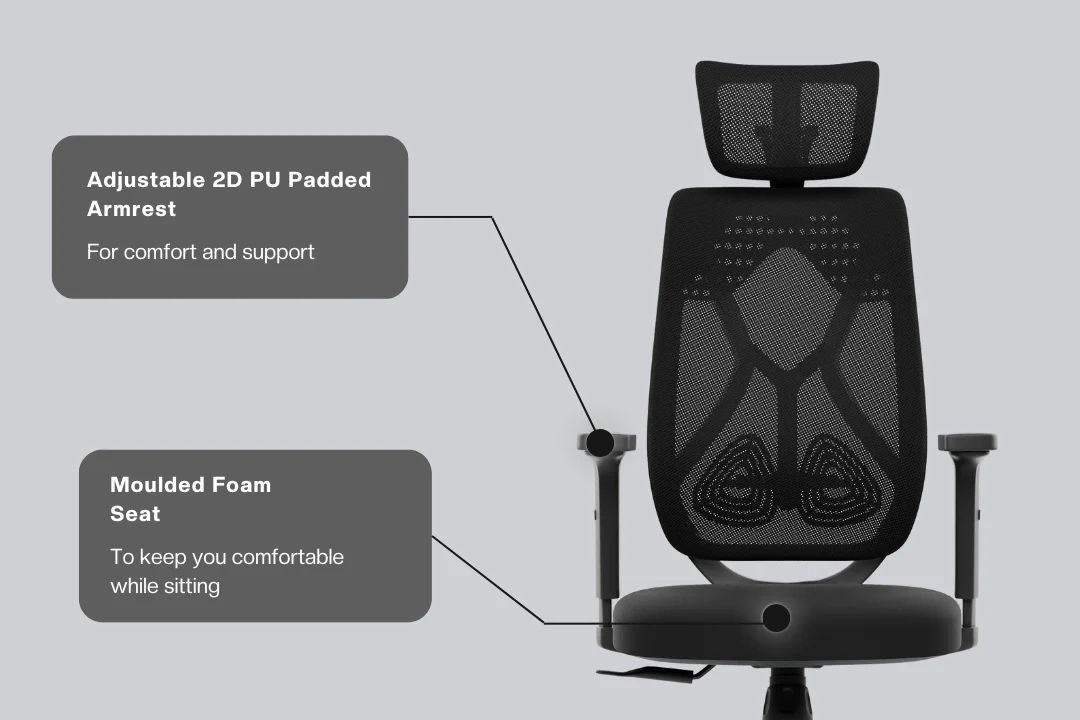 Green Soul Renewed Zodiac Lite High Back Mesh Office Chair - Image 169