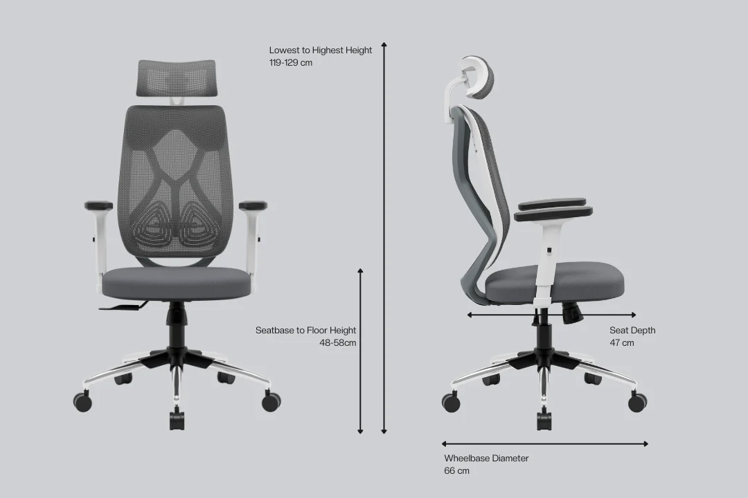 Green Soul Renewed Zodiac Lite High Back Mesh Office Chair - Image 215