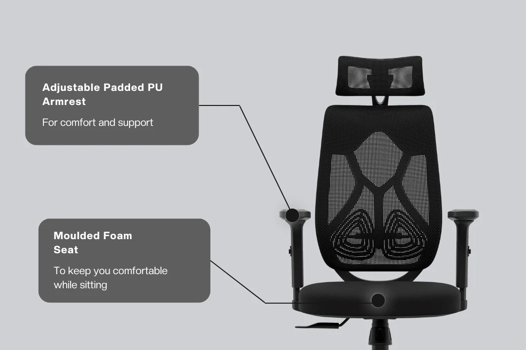 Green Soul Renewed Zodiac Lite High Back Mesh Office Chair - Image 227