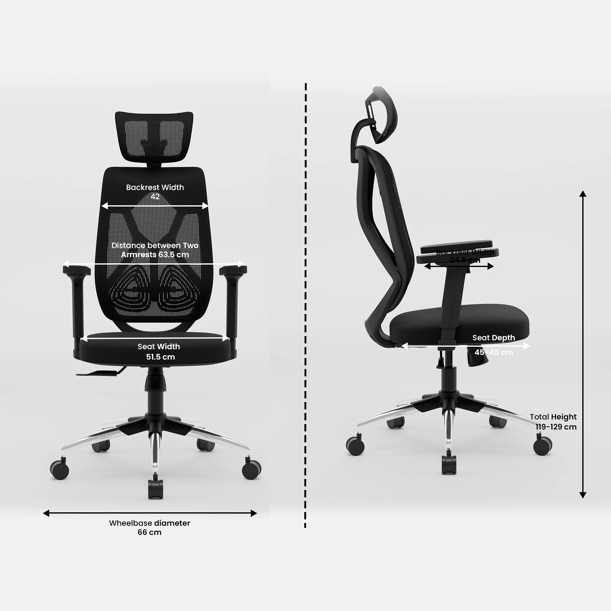 Green Soul Renewed Zodiac Lite High Back Mesh Office Chair - Image 290