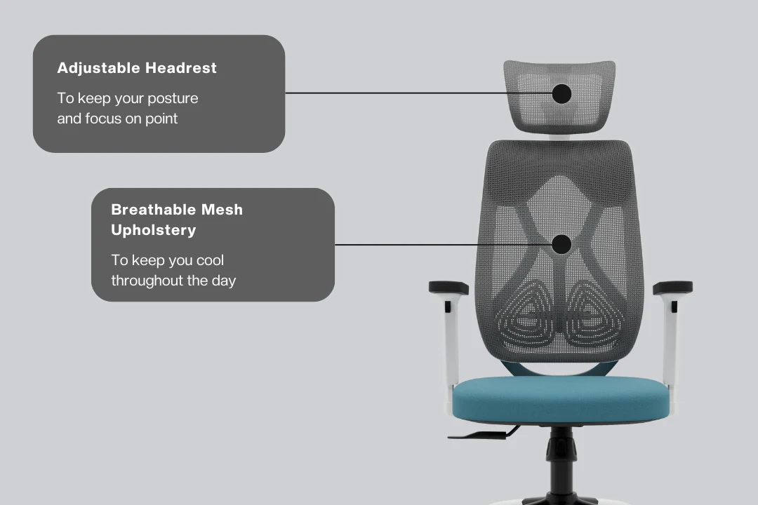 Green Soul Renewed Zodiac Lite High Back Mesh Office Chair - Image 323