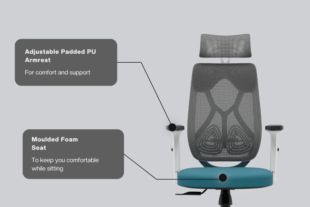 Green Soul Renewed Zodiac Lite High Back Mesh Office Chair - Image 339