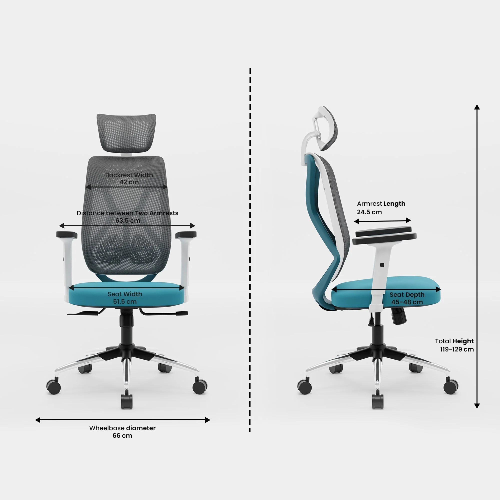 Green Soul Renewed Zodiac Pro Series High Back Mesh Office Chair - Image 113