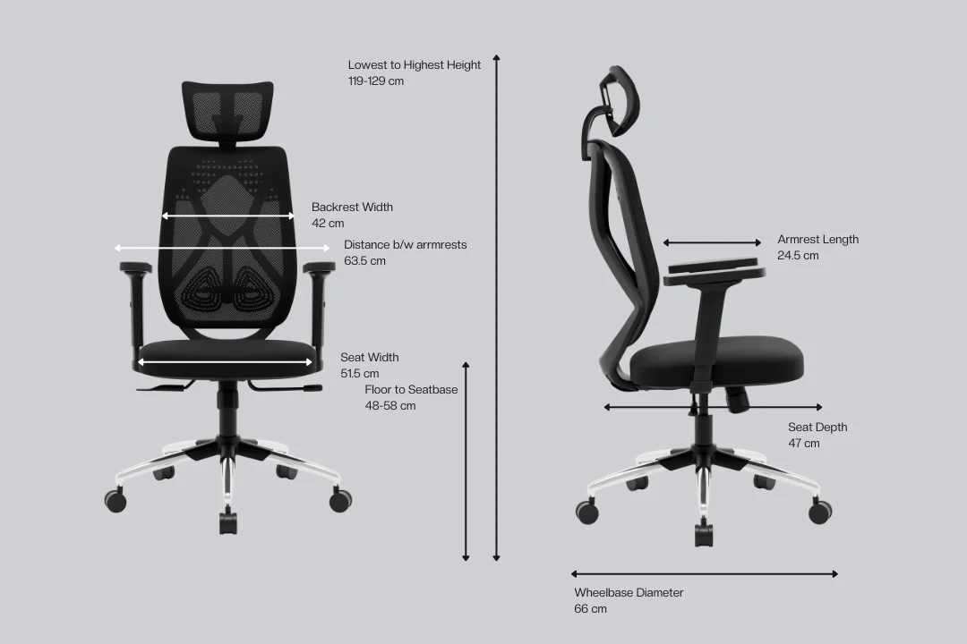 Green Soul Renewed Zodiac Pro Series High Back Mesh Office Chair - Image 139