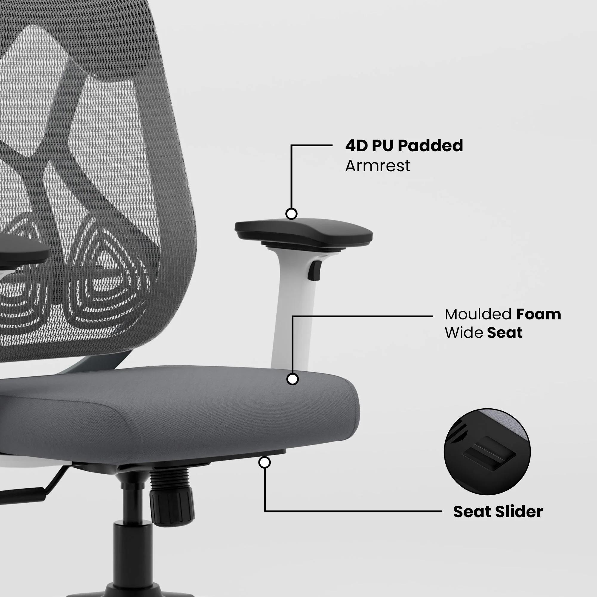 Green Soul Renewed Zodiac Pro Series High Back Mesh Office Chair - Image 253
